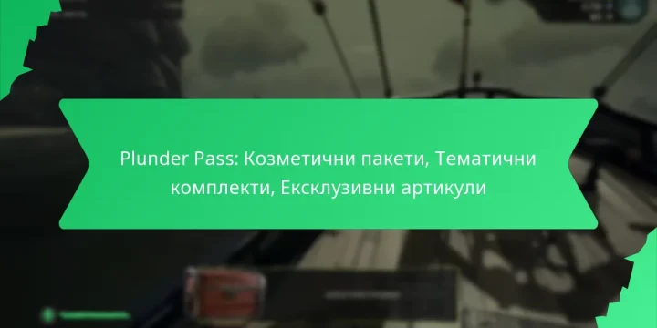 Plunder Pass: Козметични пакети, Тематични комплекти, Ексклузивни артикули