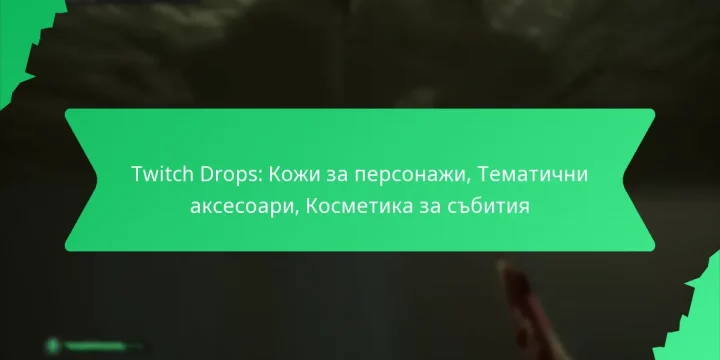 Twitch Drops: Кожи за персонажи, Тематични аксесоари, Косметика за събития
